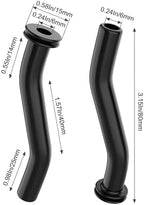 6-Pack Fuel Pump Vacuum Hose Kit, 596163 Rubber Vacuum Hose Compatible with Briggs & Stratton 596163 593998, Vacuum Hose 596163 for John Deere D140 E100 Riding Mower Maintenance and Smooth Run.
