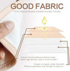 9 Pcs Castor Oil Pack Wrap Organic Cotton for Liver Detox, Stomach, Belly, Neck, Breast, Knee, Foot & Entire Body, Reusable Pads Kit for Hot/Cold Compress with Adjustable Elastic Strap