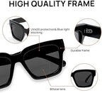 OCCI CHIARI Large Reading Glasses for Women Stylish Square Readers 1.0 1.25 1.50 1.75 2.0 2.25 2.50 2.75 3.0 3.5