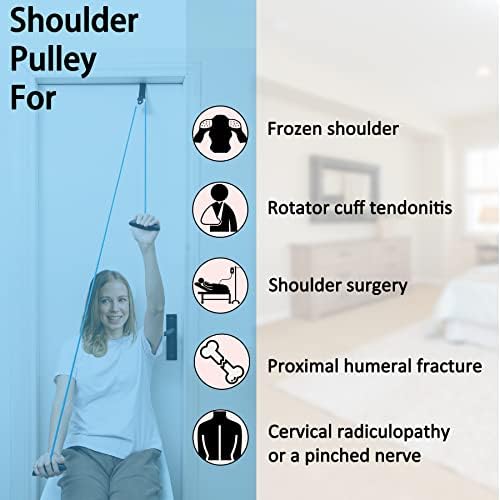 Shoulder Pulley Over The Door Physical Therapy System, Exercise Pulley, Alleviate Shoulder Pain and Facilitate Recovery from Surgery