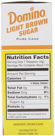 Domino Light Brown Sugar (1Lb /453 grams)