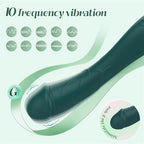 Portable Vibrating Massager -Clitioral Sucker Relaxes Muscles Heating Modes Viboatoars Toy Couples- for Body and Back Foot Silent Personal for Sports Massage Adult Tools Relaxation PWO18 (Green)
