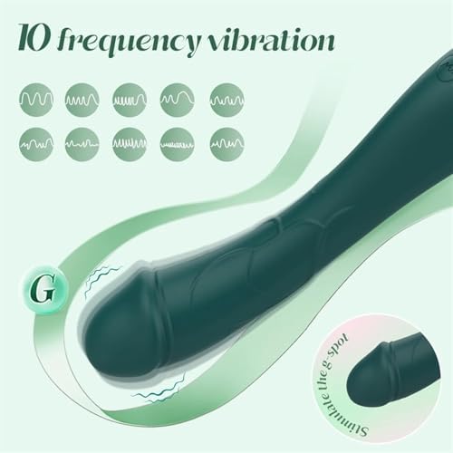 Portable Vibrating Massager -Clitioral Sucker Relaxes Muscles Heating Modes Viboatoars Toy Couples- for Body and Back Foot Silent Personal for Sports Massage Adult Tools Relaxation PWO18 (Green)