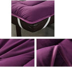 Beauty Massage SPA Table Padding Topper Salon Bed Mattress Lash Bed Cover with Face Hole, Elastic Band, and Washable Design