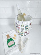 Mud Pie Sip Hooray Wedding Tea Towel; 21" x 14"