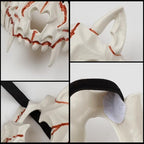 L'VOW Adult Full Face Mask Animal Skull Mask Realistic Scary Head Mask for Masquerade Halloween Party