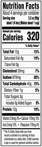 Kraft Deluxe Mac and Cheese, 1 Box, for Easy Dinner or Dinner Sides, Four Cheese, No Artificial Dyes or Flavors, 14 oz
