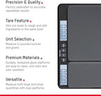 Taylor Dual Platform Food Kitchen Scale, Digital Grams and Ounces for Weight Loss, Baking, Cooking, Meal Prep, Spices, and Coffee, Backlit Display, Glass Platforms, 15lb, and 16oz Capacity, Black