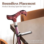 Merry Sticks Walking Cane Holder, Smart Reflective Cane Holder Clip for Table, Walking Stick Accessories for Senior, Portable, Foldable, and Convenient