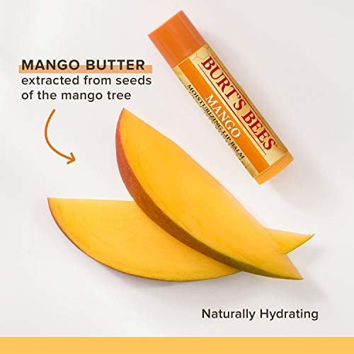 Burt's Bees 100% Natural Moisturizing Lip Balm, Multipack, 6 Tubes