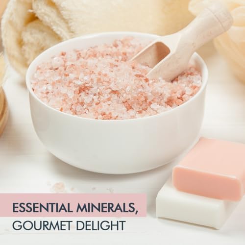 Pride Of India - Pure Himalayan Pink Salt - Enriched w/ 84+ Natural Minerals, Medium Grind 2.2 Pound (35.2oz) Jar - Himalayan Salt, Himalayan Pink Salt, Pink Himalayan Salt, Grind Salt, Pure Rock Salt