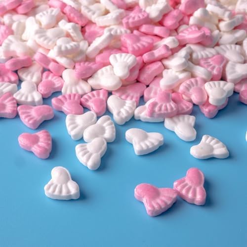 Oasis Supply Baby Shower Sprinkles & Sugar Shapes – Edible Decorations for Cakes, Cupcakes, and Cookies – Gender Reveal, Boy, Girl, and Neutral Party Baking Decorations - Pink Baby Feet