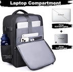 Travel Backpack for Men Women, 18x14x8 inches TSA Approved Carry On Backpack Personal Item Size Airplane Approved Weekender Bag, Water Resistant Lightweight Laptop Daypack for Flight