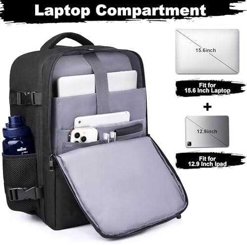 Travel Backpack for Men Women, 18x14x8 inches TSA Approved Carry On Backpack Personal Item Size Airplane Approved Weekender Bag, Water Resistant Lightweight Laptop Daypack for Flight