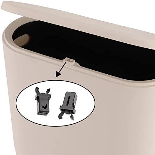 Sooyee Trash Can Plastic Lock Self 5pcs Black Self,Locking Switch Replacement Catch Compatible Touch Lid Bin Repair Clip