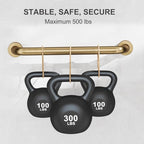 FANHAO 2 Pack Shower Grab Bar, 16 Inch Stainless Steel Bathroom Grab Bar with Anti-Slip Knurled Grip, Heavy Duty Shower Handle Bath Handle, Safety Bars for Elderly Handicapped (Champagne Bronze)