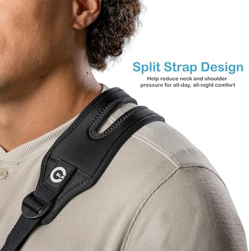 Pro Arm Sling with Split-Strap Support – Ergonomic Shoulder & Arm Brace, Lightweight Breathable Mesh, Adjustable Left or Right, Pain-Relief Comfort for Men & Women