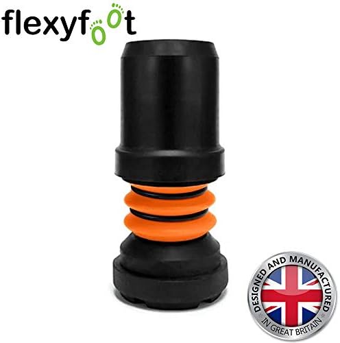Flexyfoot Shock Absorbing Crutch Ferrule - Black - 22mm