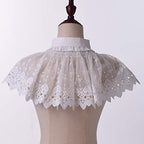 BLESSUME Lolita Neck Collar Elizabethan Ruff Gothic Lace Neck Ruff Collar