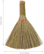 Witch Altar Broom, Wicca Brush DIY Craft Jewelry Making Pendant Wiccan Ritual Altar Witches Broom Handmade Mane Broomstick for Ceremonial Wall Decor 14cm