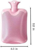 Rubber hot Water Bottle Cute Pink Bunny Plush with Cover, Warm Compress Menstrual crampbest Period Pain Relief, Winter Home Essentials Rabbit Christmas Gift