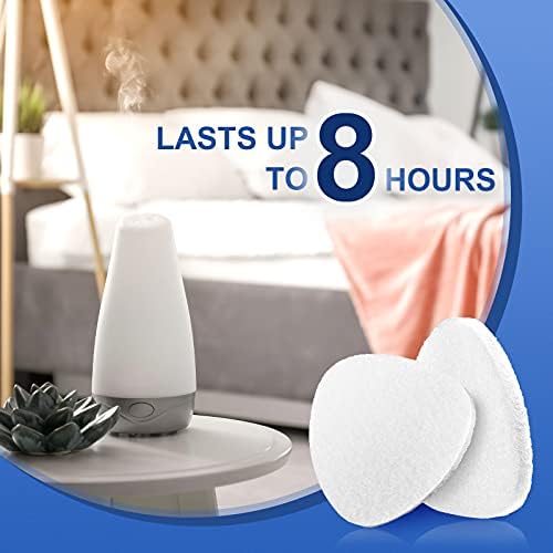 Maitys 100 Pieces Humidifier Essential Oil Pads Air Purifier Replacement Refill Pads for Aromatherapy Essential Oil Diffuser Compatible with Humidifier, Air Purifier, Microfiber Pad