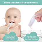 35PCS Finger Cots Baby Mouth Cleaner, Baby Tongue Cleaner Newborn Brushes Teeth with Fingers for 0-36 Months Toddler Care of Mouth, Finger Toothbrush Cleans Teeth, Wipes Tongue Surface
