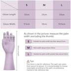 AUAUY Reusable Kitchen Dishwashing Gloves, Rubber Household Cleaning Gloves, Non-Slip Waterproof Dish Glove for Women Men