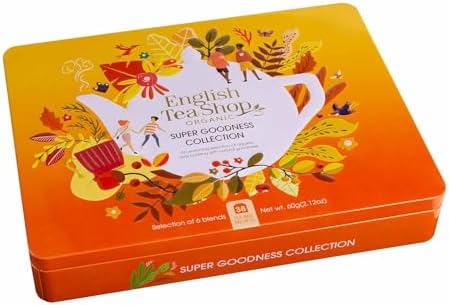 English Tea Shop - Super Goodness Collection- Gift Tin - 36 Tea Bag Sachets, 61.5g
