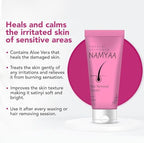 N.a.m.y.a.a. Hair Removal Cream for Intimate Skin with Free Vitamin C Serum, 60 gram, Pack of 3