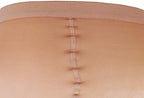 Truform 15-20 mmHg Compression Pantyhose, Sheer 20 Denier Women's Shaping Tights, Light Beige, Medium