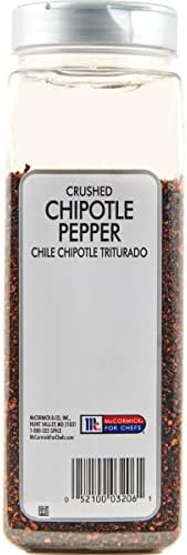 McCormick Culinary Crushed Chipotle Pepper, 16 oz - One 16 Ounce Container of Dried Chipotle Pepper Seasoning for a Smoky Sweet Flavor, Perfect for Meats, Sauces, Marinades, Soups and More