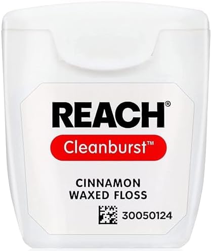 REACH Cleanburst Waxed Floss Cinnamon 55 Yards (Pack of 8)