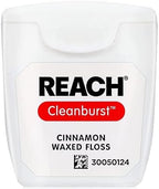 REACH Cleanburst Waxed Floss Cinnamon 55 Yards (Pack of 8)
