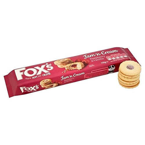 Fox's Jam 'n Cream Rings 150g - Pack of 6