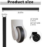 8Pcs Silicone Luggage Cover Protector, Suitcase Wheel Covers, Silent Protection Suitcase Wheel Protection Covers,Essential Travel Accessories(Gray,Y)