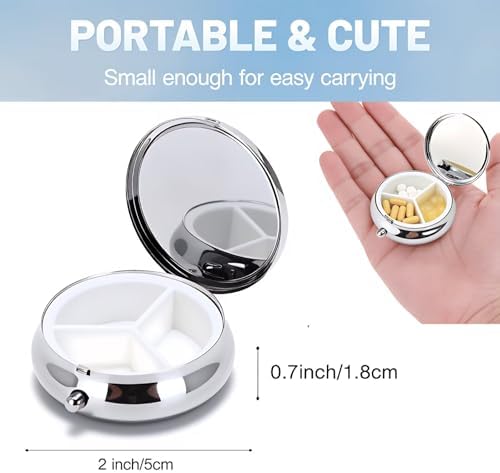 Stylish Vintage Totem Relief-Themed Pill Box with 3 Compartments – Compact and Durable Organizer for Supplements and Medication