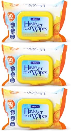 3 Pack Nuage Hayfever Allergy Relief Wipes 30 Wipes (Total 90 Wipes)