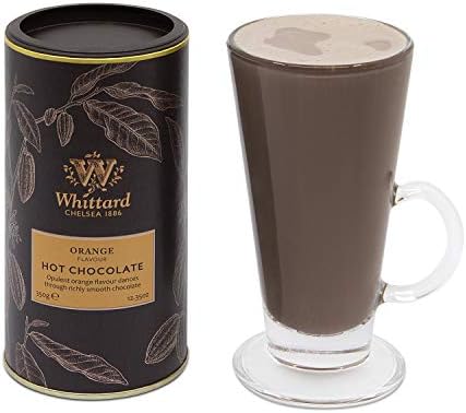 Whittard of Chelsea - Orange Flavor Hot Chocolate - Milk Chocolate Mix, Vegetarian, Vegan Friendly, Baking Cocoa (350g, 1ct)