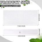Buryeah 2 Rolls 100 Pcs Disposable Massage Table Roll 32" x 71" Spa Bed Sheets Non-woven Exam Table Sheets Bed Covers for Massage Spa Beauty Salon Waxing Exam(White,2 Rolls)