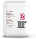 happy coffee medium roast ground coffee, 12 oz., notes of berries & optimism, recyclable container, grown & harvested in Brazil & Colombia, raíz sustainability verified