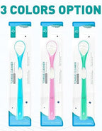 Y-Kelin Double-Side Desiged Tongue Scraper, Ultra-Soft Tongue Brush Tongue Cleaner (3 Pack)