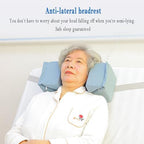 Anti-lateral Headrest, Curved Sponge Pillow for Wheelchair Care Beds for Disabled Patients, Adjustable and Removable, Protects The Elderly’s Cervical Spine, Bed Width Range: Within 90cm