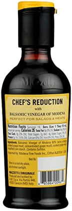 Mazzetti Classic Glaze Balsamic Vinegar of Modena PGI, 7.3 Fl Oz, Versatile, Thick & Rich, Perfect for Drizzling, Salads & Meat, Crafted in Italy
