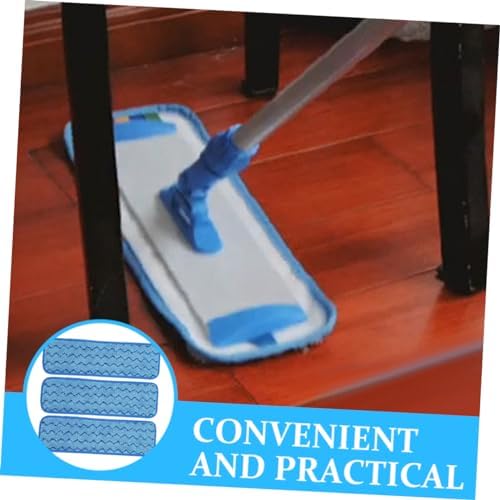 Beaupretty 3pcs Microfiber Mop Replacement Pads Reusable Floor Mop Cloths for Hardwood Tile and Laminate Cleaning Compatible Flat