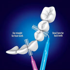 Piksters Interdental Brushes, 35 pk, Size 00, Interdental Tooth Brush for Extremely Tight Gaps, Gum Soft Bristles for Plaque Removal, Safe for Braces