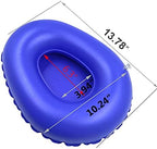 Portable Air Bedpan Inflatable Cushions Potty Washable Air Inflation Bed Pans for Home Hospital Elderly Bedridden Females Inflatable Stool Toilet Nursing Toilet