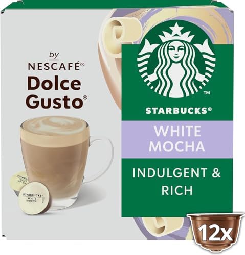 NESCAFÉ Dolce Gusto Starbucks White Mocha Coffee Pods x12 (Pack of 1)