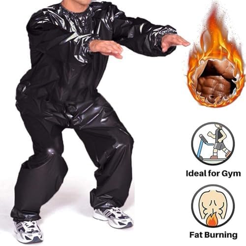 Swibow Heavy Duty Sauna Suit Men Women Weight Loss Exercise Slim Gym Fitness Workout Anti-Rip Sweat Sauna Suits