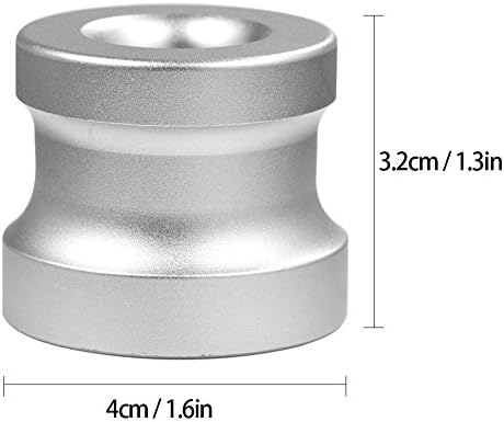 2-Level Silver Metal Razor Stand, Portable Pedestal Base Holder